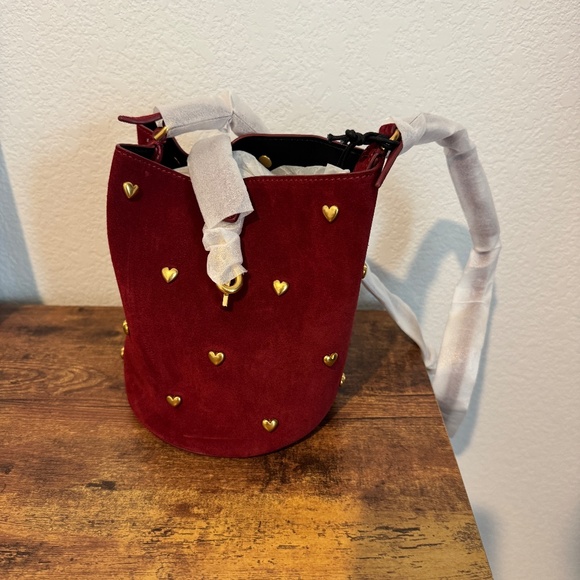 Rebecca Minkoff Small Heart Bucket Purse - Cayenne - Picture 3 of 8